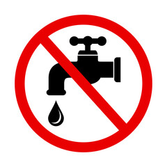 znak zakazu używania wody © robert6666