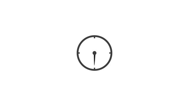 clock icon vector clock face animation video on black background
