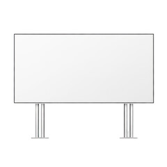 Obraz premium Simple illustration of a billboard mounted on two supporting poles