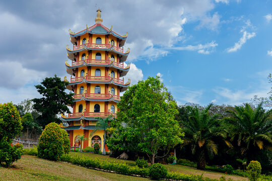 Lien Tinh Temple, Dai Ninh Pagoda Lam Dong Da Lat city, Vietnam.
