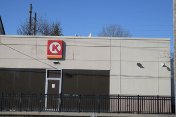 Obraz premium logo sign on the exterior of Circle K, a convenience store chain, located here at 150 Dupont St, Toronto