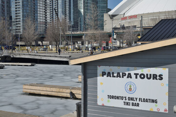 Naklejka premium Toronto Palapa Tours a boat tour agency at 319 Queens Quay W