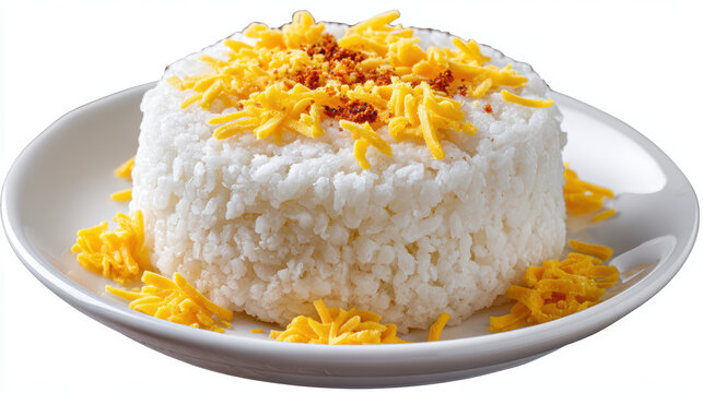 transparent filipino puto steamed rice cake with toppings