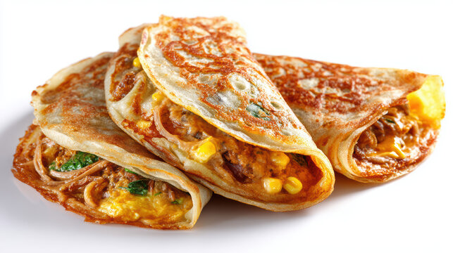 transparent malaysian apam balik with corn and peanuts