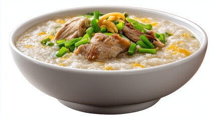 filipino lugaw rice porridge with chicken