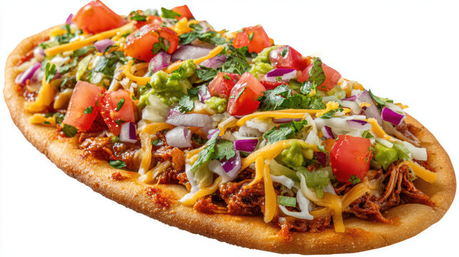 transparent mexican huaraches with thick masa base and toppings