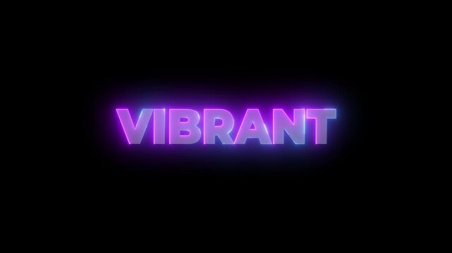 editable text effect vibrant