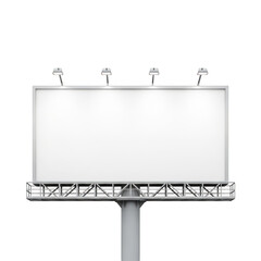 Obraz premium Large billboard standing on a metal frame outdoors