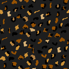 Seamless leopard print pattern. Fully seamless jaguar or cheetah skin pattern. Design for leopard print textile fabric. Suitable for fashion © MichiruKayo