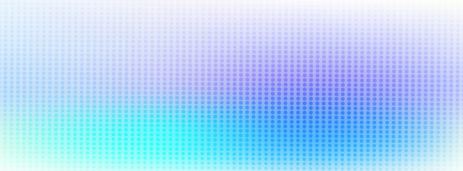 Abstract Dotted Circle Halftone Pattern Background Vector with Pastel Lavender Blue and Turquoise Gradient. Modern Smooth Backdrop for Tech Web. © Nor Huzaimah
