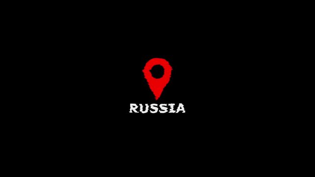 Russia Map Marker Location Pin Russian Territory Marker Russian map