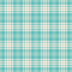 Fit texture textile check, eps seamless fabric background. Repeat tartan vector pattern plaid in light and teal colors.