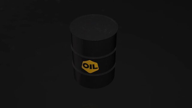 Crude Oil 3D Barrel Concept