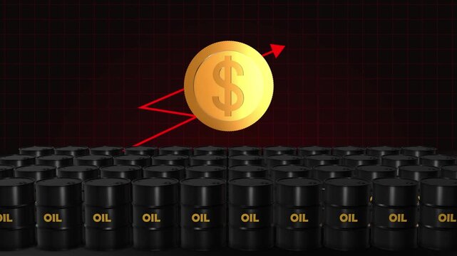 Crude Oil Barrels Price High to the Sky