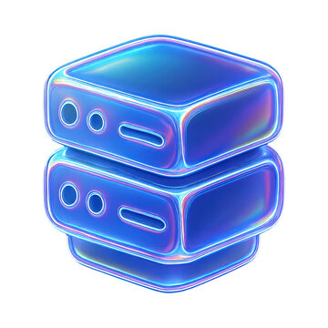 PNG Futuristic glowing server icon