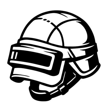 Tactical Gaming Helmet Vector - Symbol for Video Game and E-sports