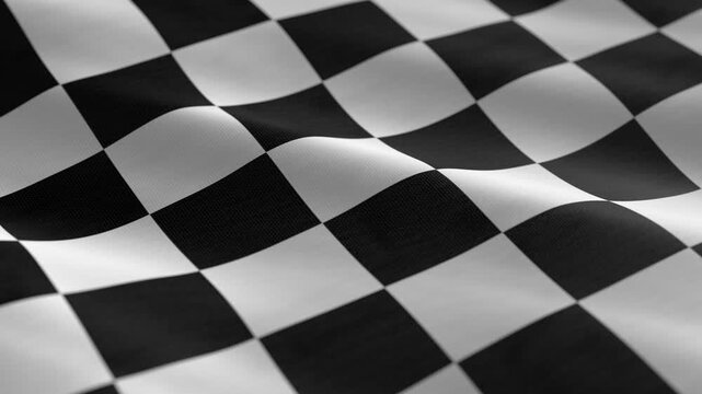 End of race - chequered flag waving loop