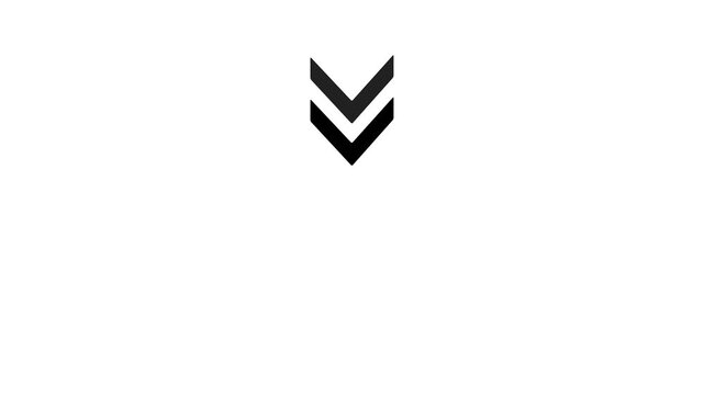 &ldquo;Abstract Gradient Down Arrow Chevron Stack Icon, Modern Minimal Navigation Symbol, Download Direction Indicator, UI UX Interface Element, Technology Style Vector Illustration on white Background&rdquo;