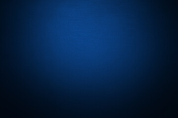 Obraz premium Deep navy blue gradient background with soft vignette and subtle light center. Dramatic backdrop for modern design, technology presentations, luxury branding, elegant wallpaper. Ombre, blur effect