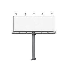 Obraz premium Modern billboard standing on two support legs with a clean design