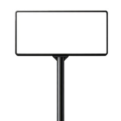 Obraz premium Simple street sign mounted on a pole for road information or direction
