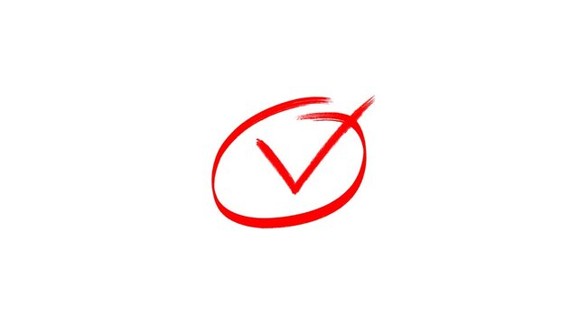  check mark animation with transparent background and alpha channel