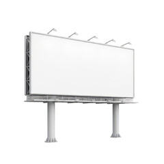 Obraz premium Large billboard standing on a metal frame structure in an outdoor setting