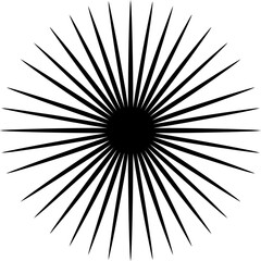 Obraz premium Firework Silhouette Icon Vector