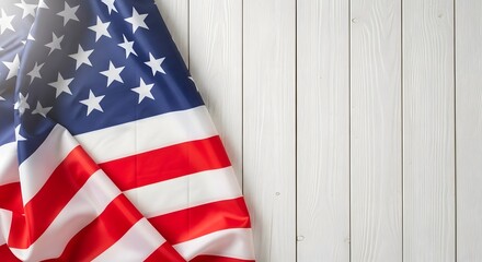 Obraz premium American labor day celebration with patriotic flag display