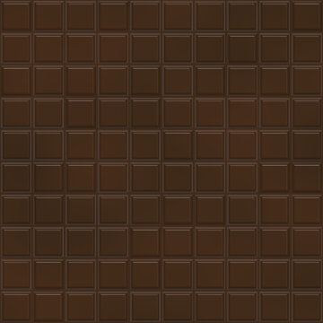 Seamless background of milk chocolate squares