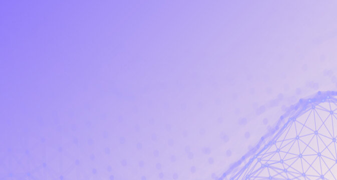 Purple Abstract Tech Network Background with Gradient