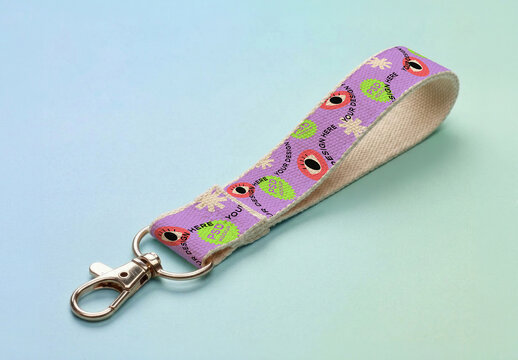 Lanyard Keyring Mockup