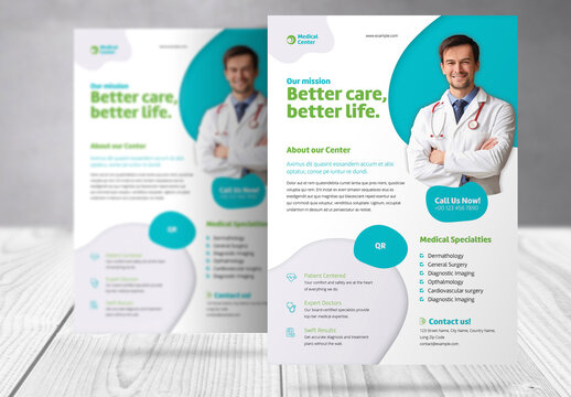 Healthcare Medical Center Business Flyer Template