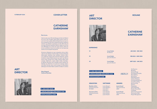 Creative Resume Template with Cover Letter