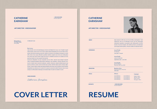 Modern Clean Resume Template Collection with Cover Letter 
