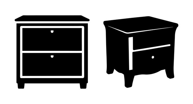 Shop modern nightstand bedside table for bedroom furniture storage cabinet drawer organizer home decor