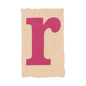 PNG Vintage letter R illustration