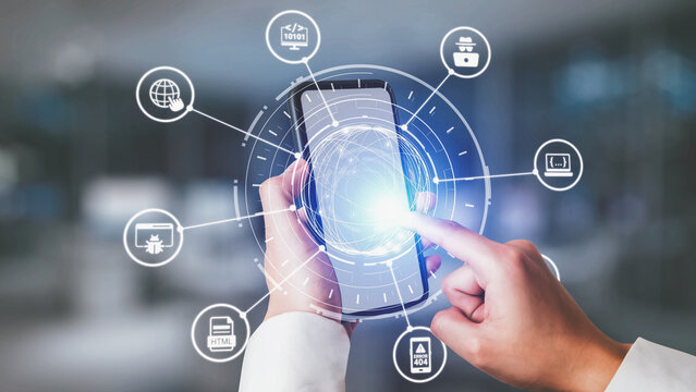 Software development with coding overlays, programming languages, developer tools, mobile app creation, and advanced programming for digital product development and software solutions. Spire