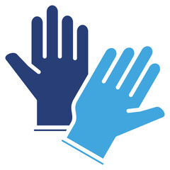 Obraz premium Medical Glove Two Color Icon