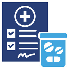 Obraz premium Prescription Two Color Icon