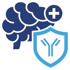 Fototapeta premium Immune Memory Two Color Icon