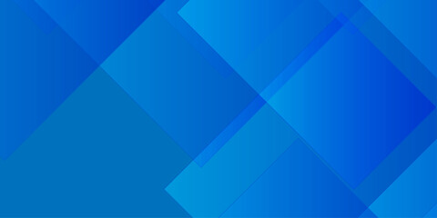 Fototapeta premium abstract blue geometric background with overlapping diagonal square shapes light gradient technology business wallpaper
