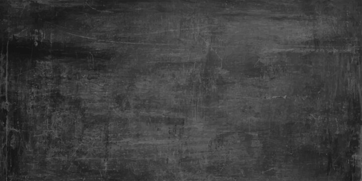 Dark charcoal gray grunge texture background, black distressed cement wall with weathered paint and vintage brush marks