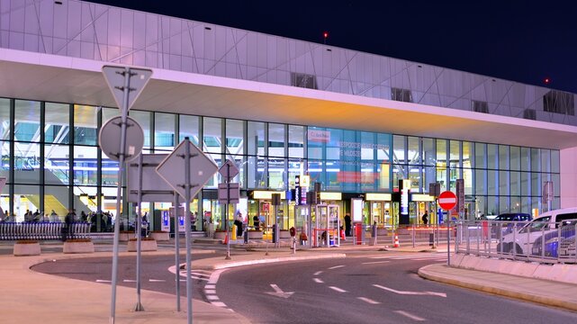 Warsaw, Poland. 3 March 2026. Warsaw Chopin Airport architecture.