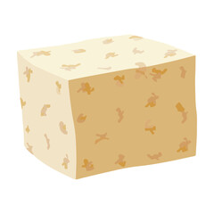 Cheese cube illustration