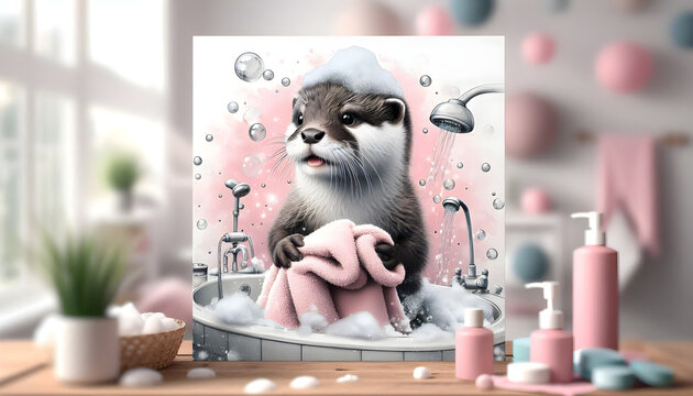 otter picture and bathroom design