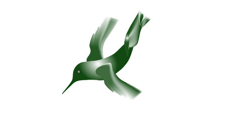 Fototapeta premium Emerald hummingbird 