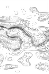 Fototapeta premium Seamless Abstract Topographic Map Pattern with Curved Contour Lines Creating an Organic Geographic Landscape Style Vector Background