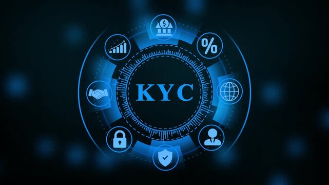KYC Know Your Customer Financial Security Concept