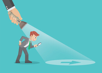 cartoon character poses illustration business man